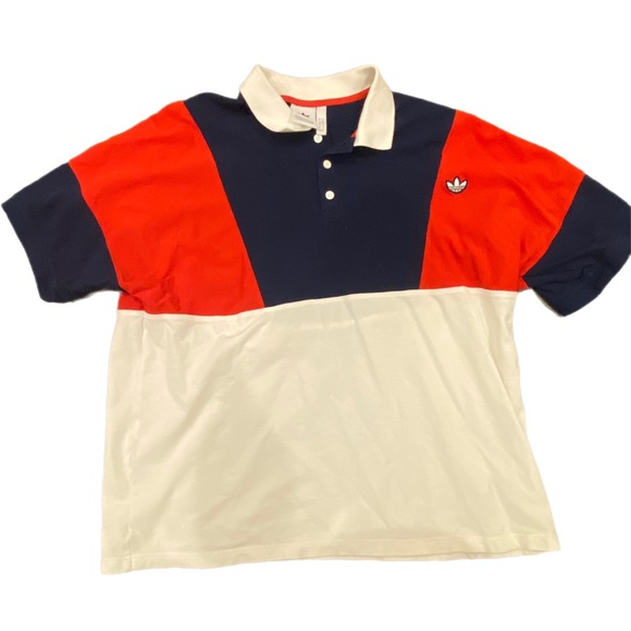 Adidas Pique Colorblock Short Sleeve Polo - Picture 1 of 3